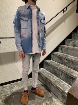 「surt（サート）のアイテム（トップス）」を使った、souyaさん（メンズ・172cm）の秋コーディネート