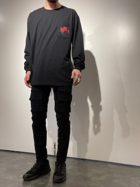 「surt（サート）のアイテム（トップス）」を使った、souyaさん（メンズ・172cm）の冬コーディネート
