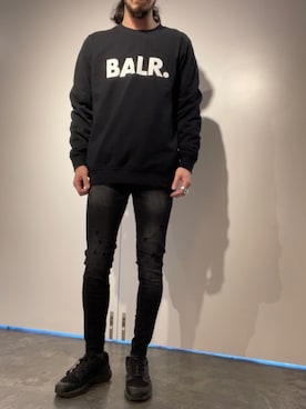 「BALR.（ボーラー）のアイテム（スウェット）」を使った、souyaさん（メンズ・172cm）の冬コーディネート