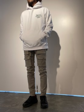 「B'2nd（ビーセカンド）のアイテム（パーカー）」を使った、souyaさん（メンズ・172cm）の春コーディネート