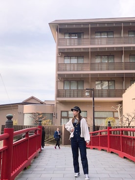 「アイテム（スリッポン）」を使った、mikiさん（レディース・165cm・20代）の春コーディネート