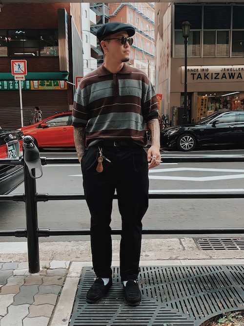 3.1 Phillip Lim スラックス 茶系x黒x白等(総柄) 2020324F0034 Mr.Potetoheadさんのチノパンツを使ったコーディネート - ZOZOTOWN
