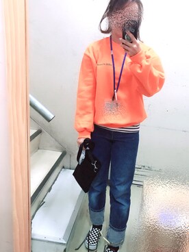 「CHEER（チアー）のアイテム」を使った、まはろさん（レディース・159cm）の冬コーディネート