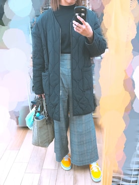 「VANS AUTHENTIC」｜まはろさん（レディース・159cm）の秋コーディネート