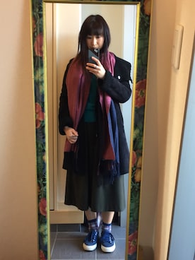 「アイテム（ムートンコート）」を使った、ぽっとこさん（レディース・160cm・30代）の冬コーディネート