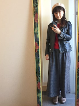 「thpry＋color（スプリーカラー）のアイテム」を使った、ぽっとこさん（レディース・160cm）の冬コーディネート