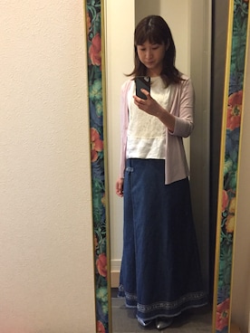 「ラベンダー」｜ぽっとこさん（レディース・160cm）の春コーディネート