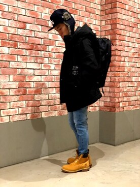 「NEWERA」｜「アイテム（ブルゾン）」を使った、DAIKIさん（メンズ・157cm）の冬コーディネート