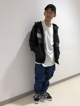 「TYPE BLUE（タイプブルー）のアイテム」を使った、DAIKIさん（メンズ・157cm）の秋コーディネート