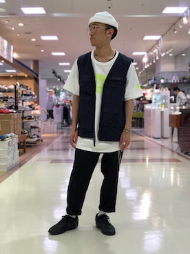 「 Tシャツ」｜DAIKIさん（メンズ・157cm）の夏コーディネート