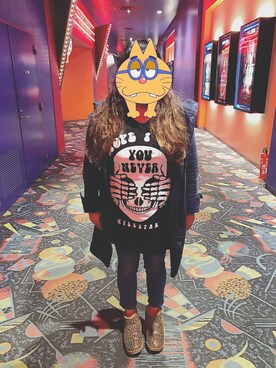 「KILL STAR（キルスター）のアイテム（トップス）」を使った、きゃみーさん（レディース・158cm）の春コーディネート