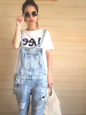 「LILIDIA（リリディア）のアイテム」を使った、MOMOさん（レディース・155cm）の夏コーディネート