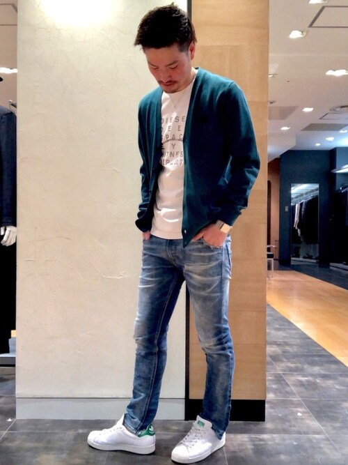 Shige Diesel ジェイアール京都伊勢丹 Men S Dieselのニット セーターを使ったコーディネート Wear