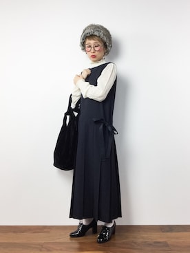 ひいこさん（レディース・154cm）の冬コーディネート