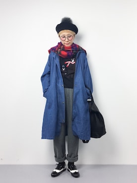 ひいこさん（レディース・154cm）の冬コーディネート