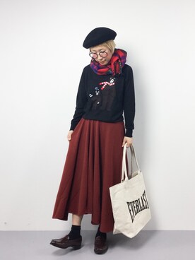 ひいこさん（レディース・154cm）の冬コーディネート