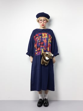 「JOURNAL STANDARD relume（ジャーナルスタンダード　レリューム）のアイテム（ハンチング/ベレー帽）」を使った、ひいこさん（レディース・154cm）の冬コーディネート