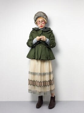 ひいこさん（レディース・154cm）の冬コーディネート