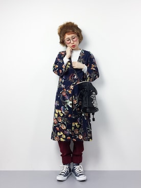 「Factor=（ファクターイコール）のアイテム（ジャケット/アウター）」を使った、ひいこさん（レディース・154cm）の冬コーディネート