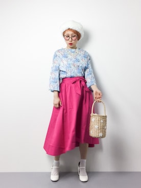 「Burner（バーナー）のアイテム（ハンチング/ベレー帽）」を使った、ひいこさん（レディース・154cm）の冬コーディネート
