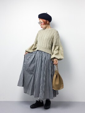 「IRONY（アイロニー）のアイテム」を使った、ひいこさん（レディース・154cm）の冬コーディネート