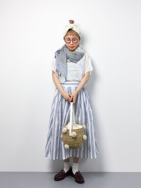 「eiπe （イーペ）のアイテム（トップス）」を使った、ひいこさん（レディース・154cm）の春コーディネート