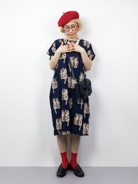 「eiπe （イーペ）のアイテム（ワンピース/ドレス）」を使った、ひいこさん（レディース・154cm）の春コーディネート