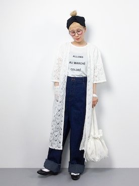 「eiπe （イーペ）のアイテム（バッグ）」を使った、ひいこさん（レディース・154cm）の春コーディネート