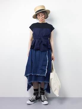 ひいこさん（レディース・154cm）の夏コーディネート