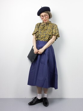 「ボウタイ」｜ひいこさん（レディース・154cm）の夏コーディネート