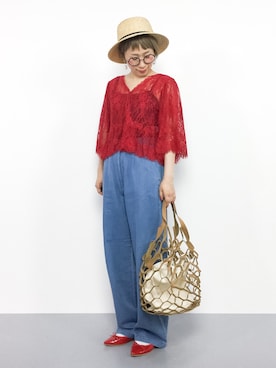 ひいこさん（レディース・154cm）の夏コーディネート