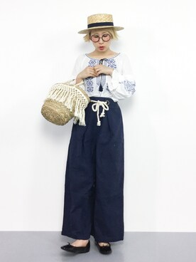 ひいこさん（レディース・154cm）の夏コーディネート