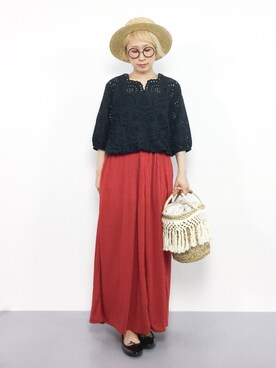 ひいこさん（レディース・154cm）の夏コーディネート