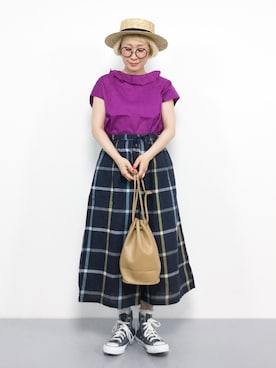 ひいこさん（レディース・154cm）の夏コーディネート