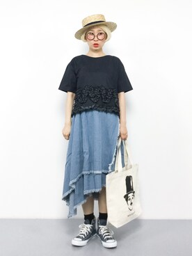 ひいこさん（レディース・154cm）の夏コーディネート