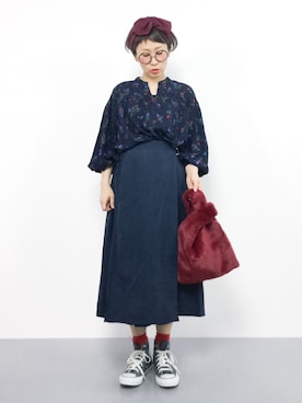 ひいこさん（レディース・154cm）の秋コーディネート