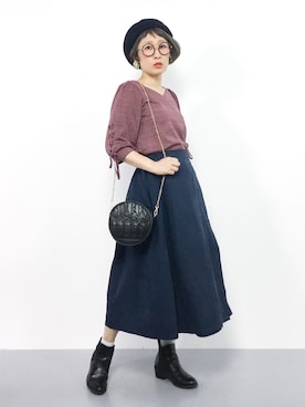 ひいこさん（レディース・154cm）の秋コーディネート
