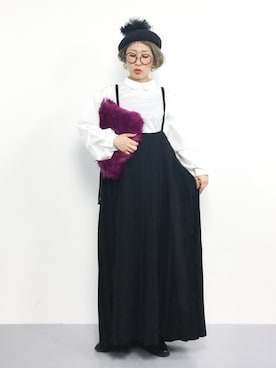 「ファークラッチ」｜ひいこさん（レディース・154cm）の秋コーディネート