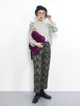 「ファークラッチ」｜ひいこさん（レディース・154cm）の秋コーディネート