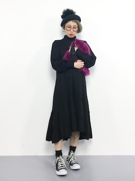 「ファークラッチ」｜ひいこさん（レディース・154cm）の秋コーディネート