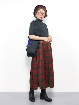 ひいこさん（レディース・154cm）の秋コーディネート