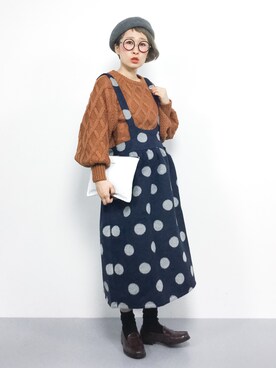 ひいこさん（レディース・154cm）の秋コーディネート