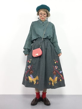 ひいこさん（レディース・154cm）の秋コーディネート