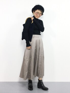 ひいこさん（レディース・154cm）の秋コーディネート