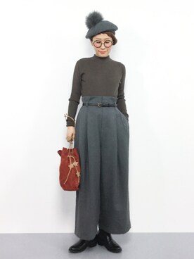 ひいこさん（レディース・154cm）の秋コーディネート