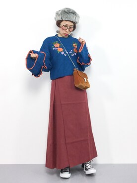 ひいこさん（レディース・154cm）の秋コーディネート