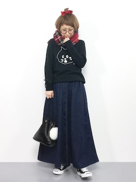 ひいこさん（レディース・154cm）の秋コーディネート