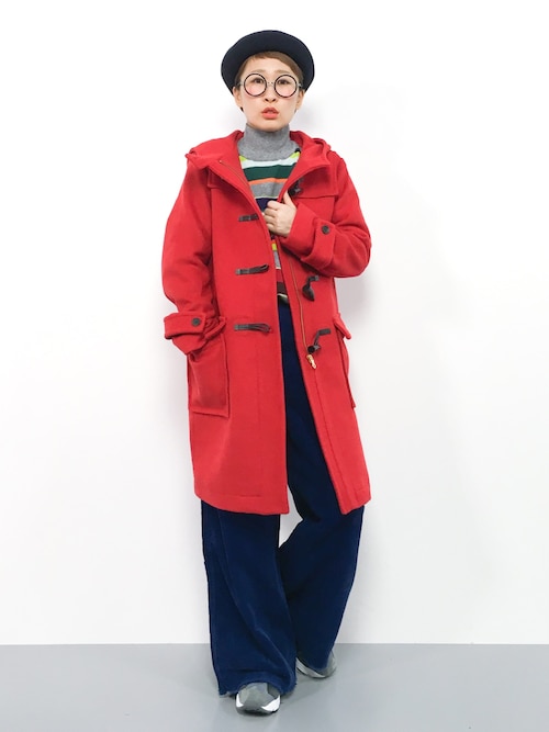ひいこ Zozotown Global Workのダッフルコートを使ったコーディネート Wear