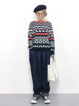 ひいこさん（レディース・154cm）の秋コーディネート