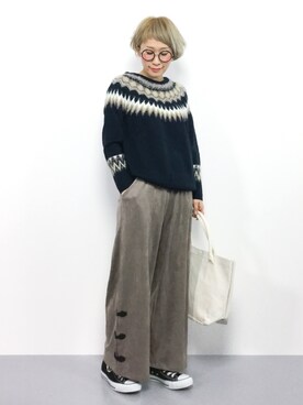 ひいこさん（レディース・154cm）の秋コーディネート